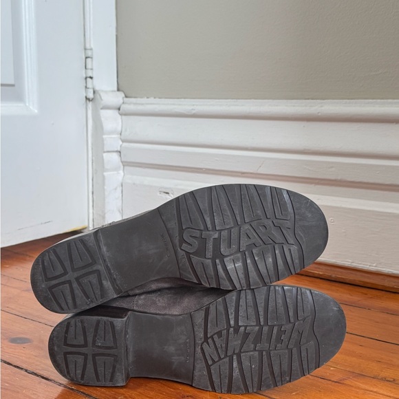 Stuart Weitzman Charcoal Suede Ankle Boots - Picture 6 of 8